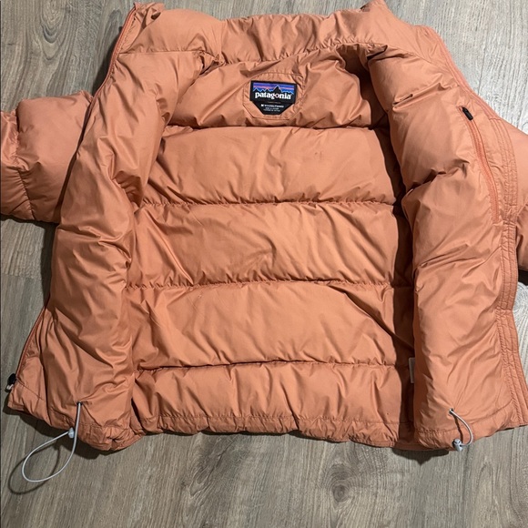 Patagonia Silent Down Jacket Women's Orange Puffer 700 Down Jacket - Picture 16 of 16